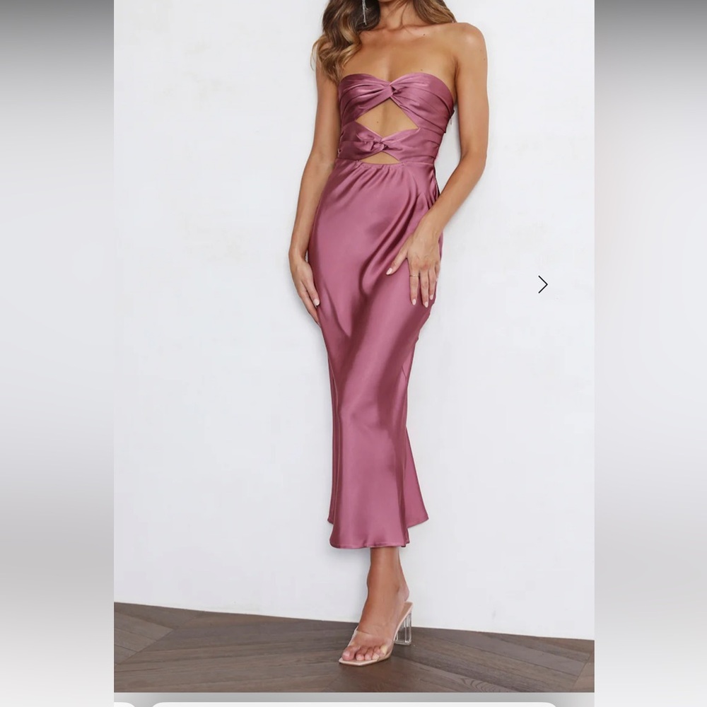 Hello Molly YOUR WARMTH MIDI DRESS ROSE - Picture 5 of 7